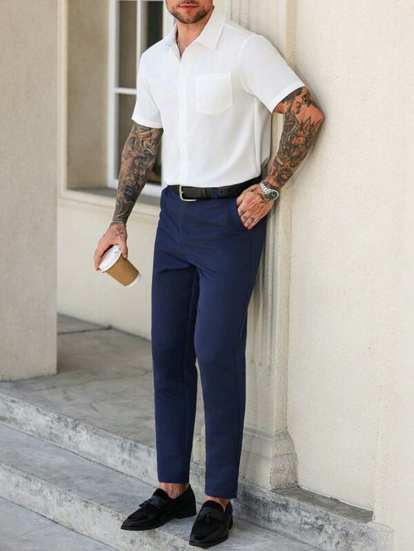 Ensemble Chemise & Pantalon Homme – Élégance Décontractée