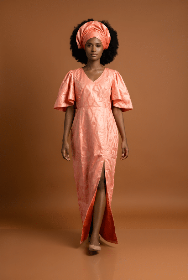 Robe "Ndoumbé" bazin riche jetzner