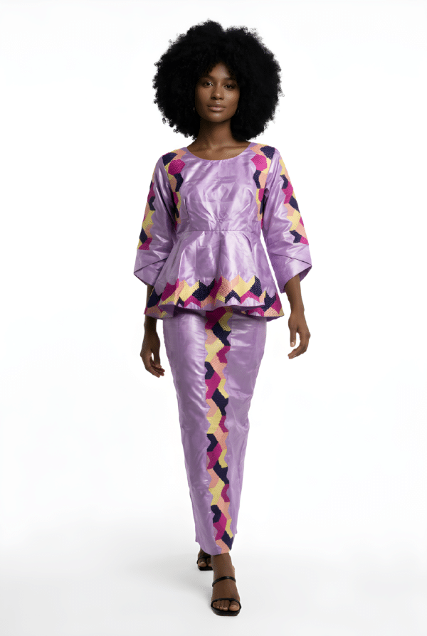 Taille basse en bazin riche original "Etincelle"