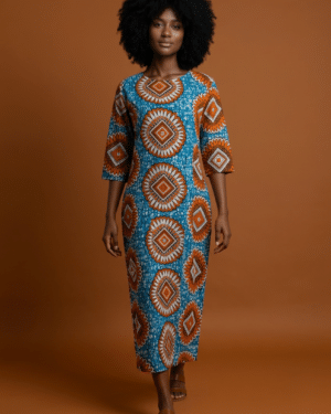 Robe droite en WAX