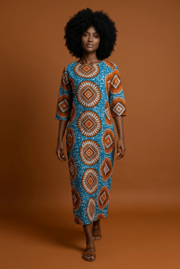 Robe droite en WAX