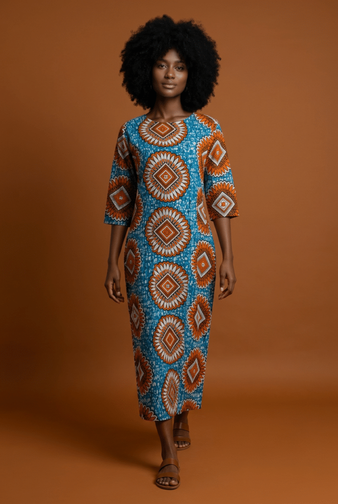 Robe droite en WAX